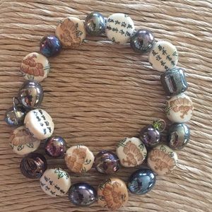 Bracelet - coiled wire to grip wrist